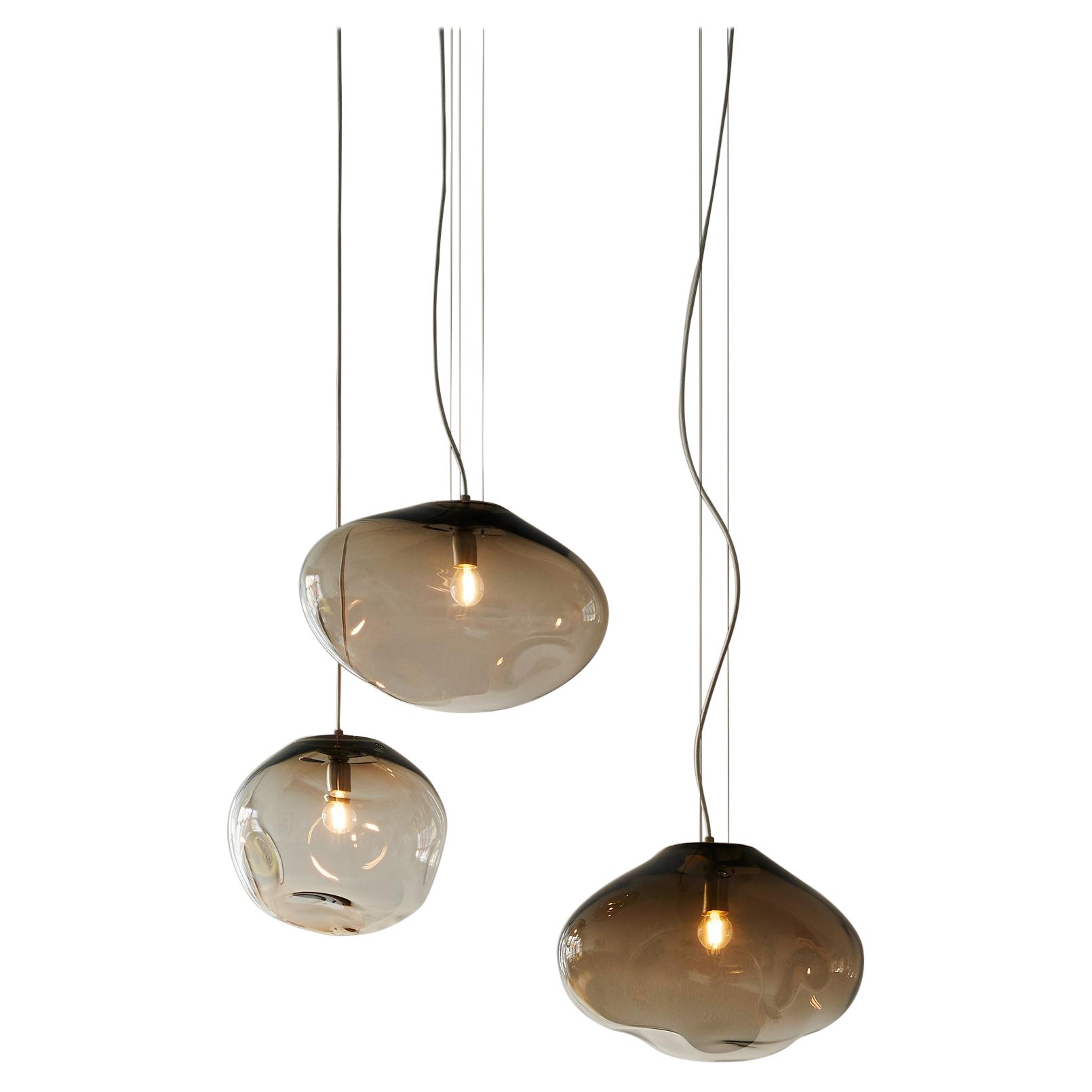 Haumea Ceiling Lamp, Hand-Blown Murano Glass, 2021, Size "XL" Handmade Lighting