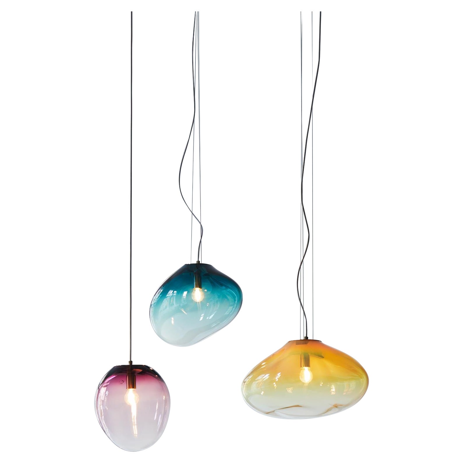 Sedna Ceiling Lamp, Hand-Blown Murano Glass, 2021, Size "S" For Sale