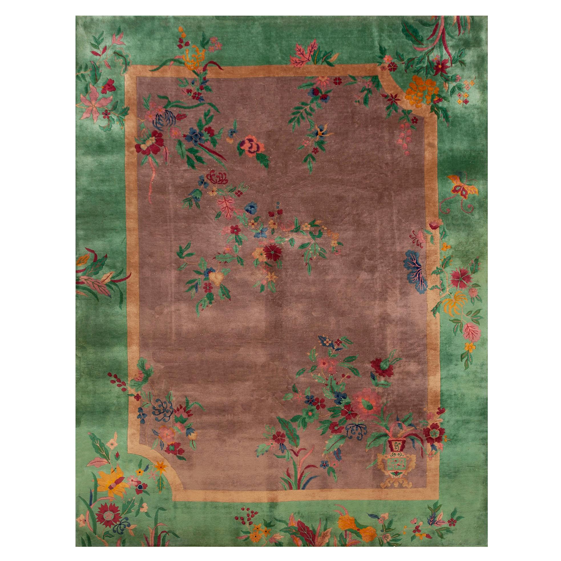 Antique Chinese, Art Deco Rug 8' 9'' x 11' 4''