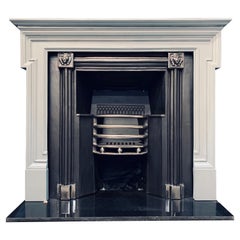 19th Century Scottish Victorian Wooden Framed Fireplace Surround