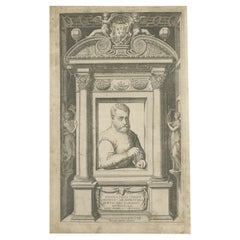 Antique Portrait of Giacomo Barozzi da Vignola 'c.1620'