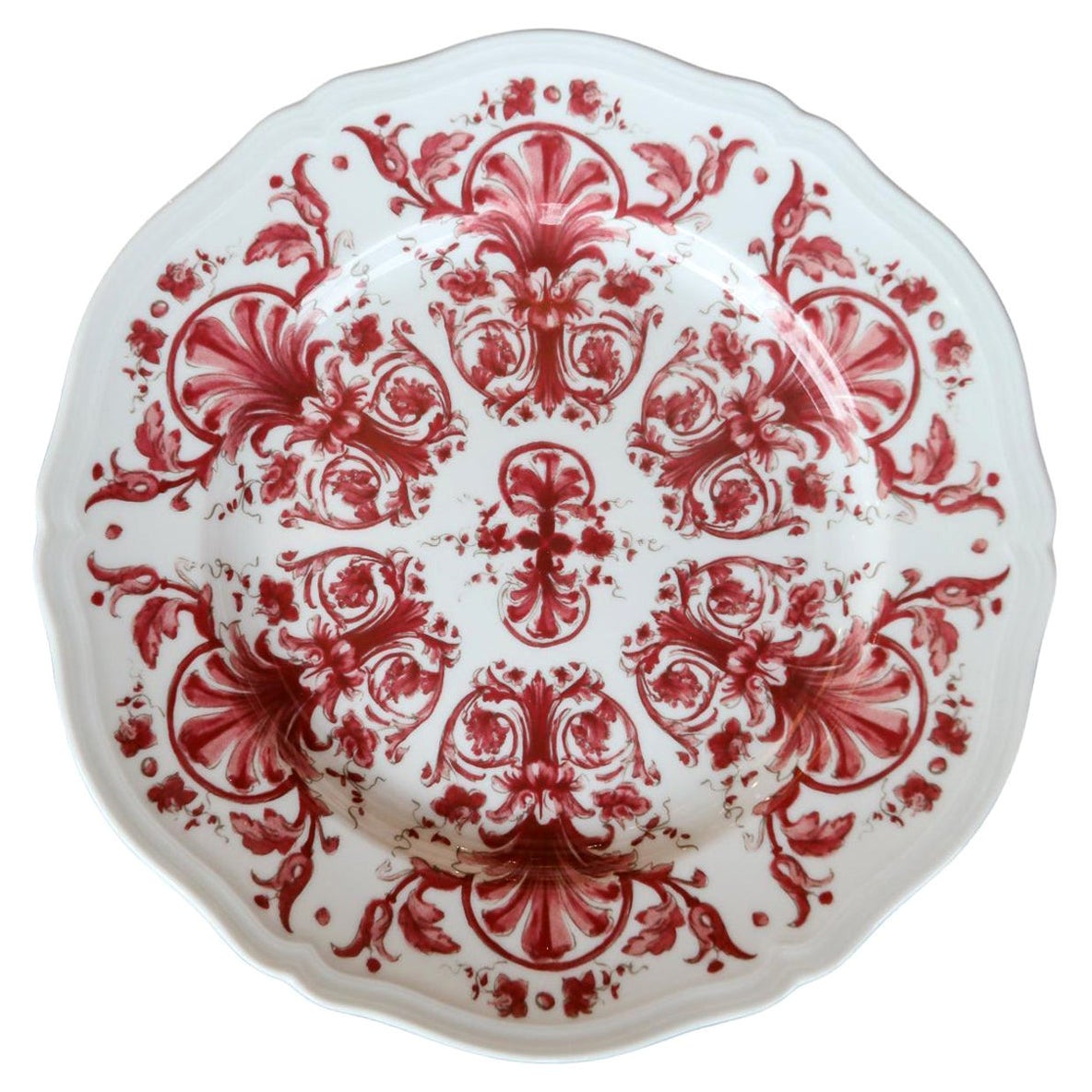 Richard Ginori Babele Rosso Red Dinner Plate