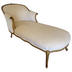 French Louis VX Provincial Style Chaise Lounge