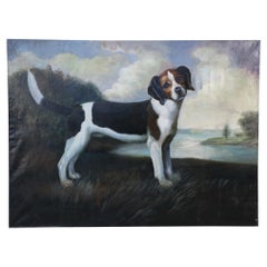 Portrait of a Beagle Oil Painting on Canvas