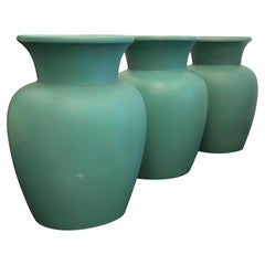 Richard Ginori Giovanni Gariboldi Vase Green Ceramic, 1950, Italy
