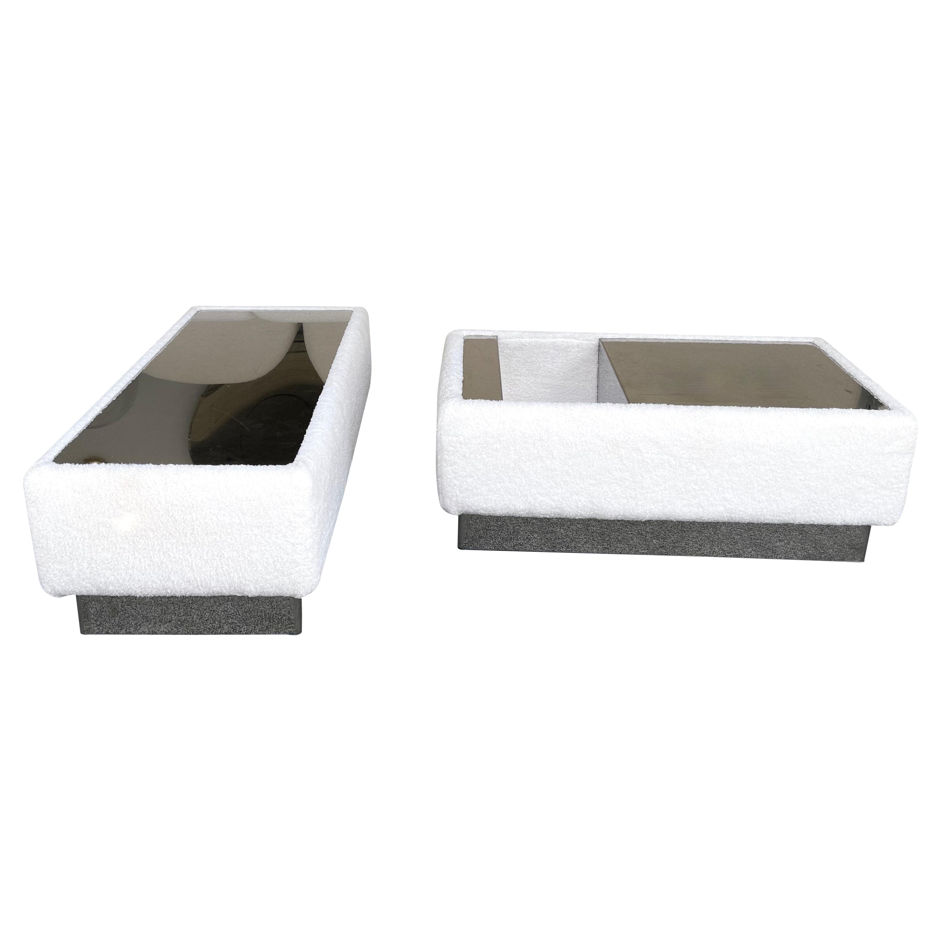 Pair of Side Tables Kenthia by Ernesto Radaelli for Saporiti, Italy, 1970s For Sale