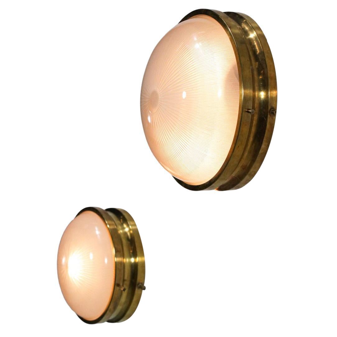 Pair of Italian Ceiling or Wall Lights Model Sigma by Sergio Mazza - F245-6