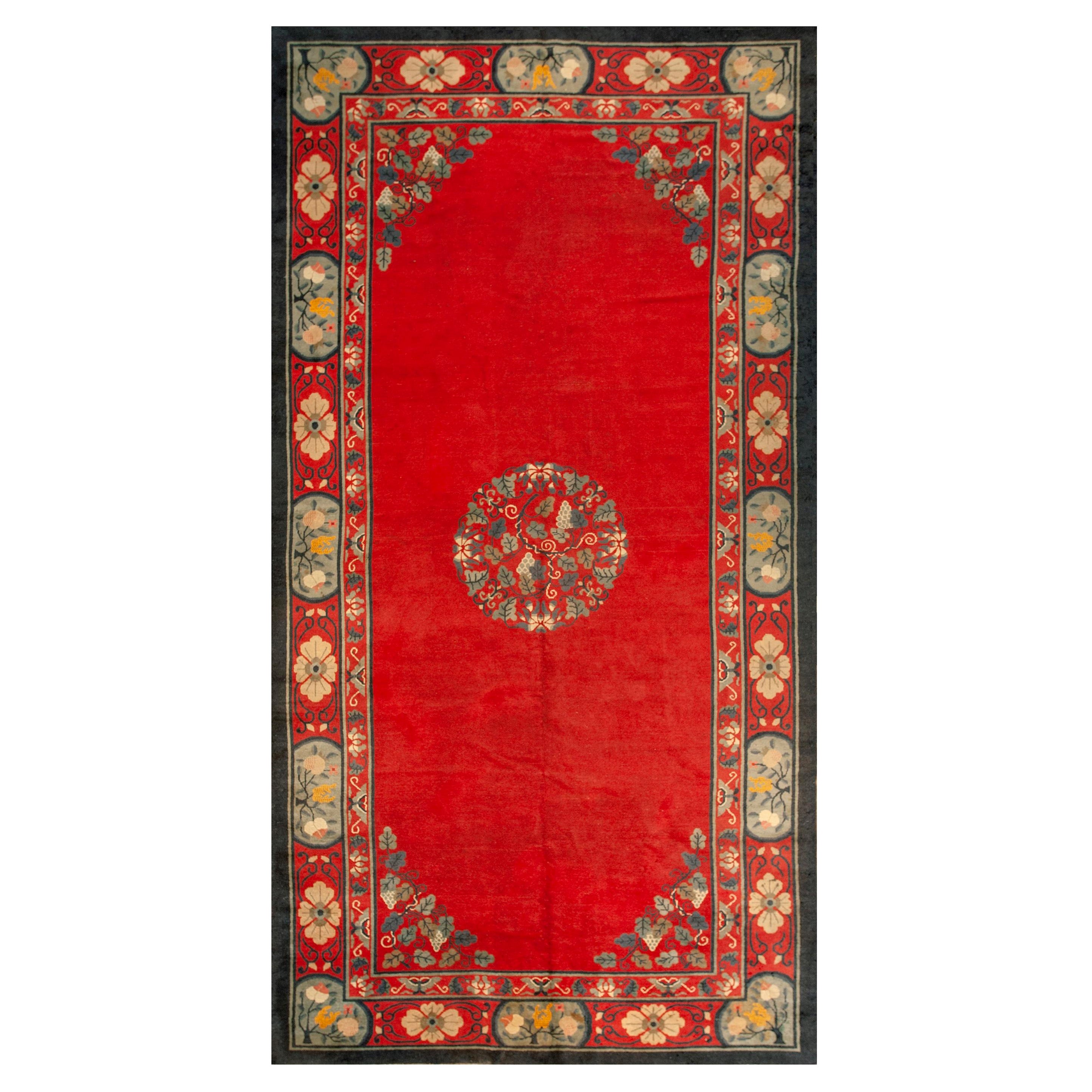Antique Chinese Peking Rug 5' 0'' x 11' 8'' For Sale