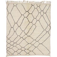New Contemporary Berber Moroccan Rug with Minimalist Style
