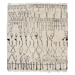 New Contemporary Berber Moroccan Rug Inspired by Cy Twombly