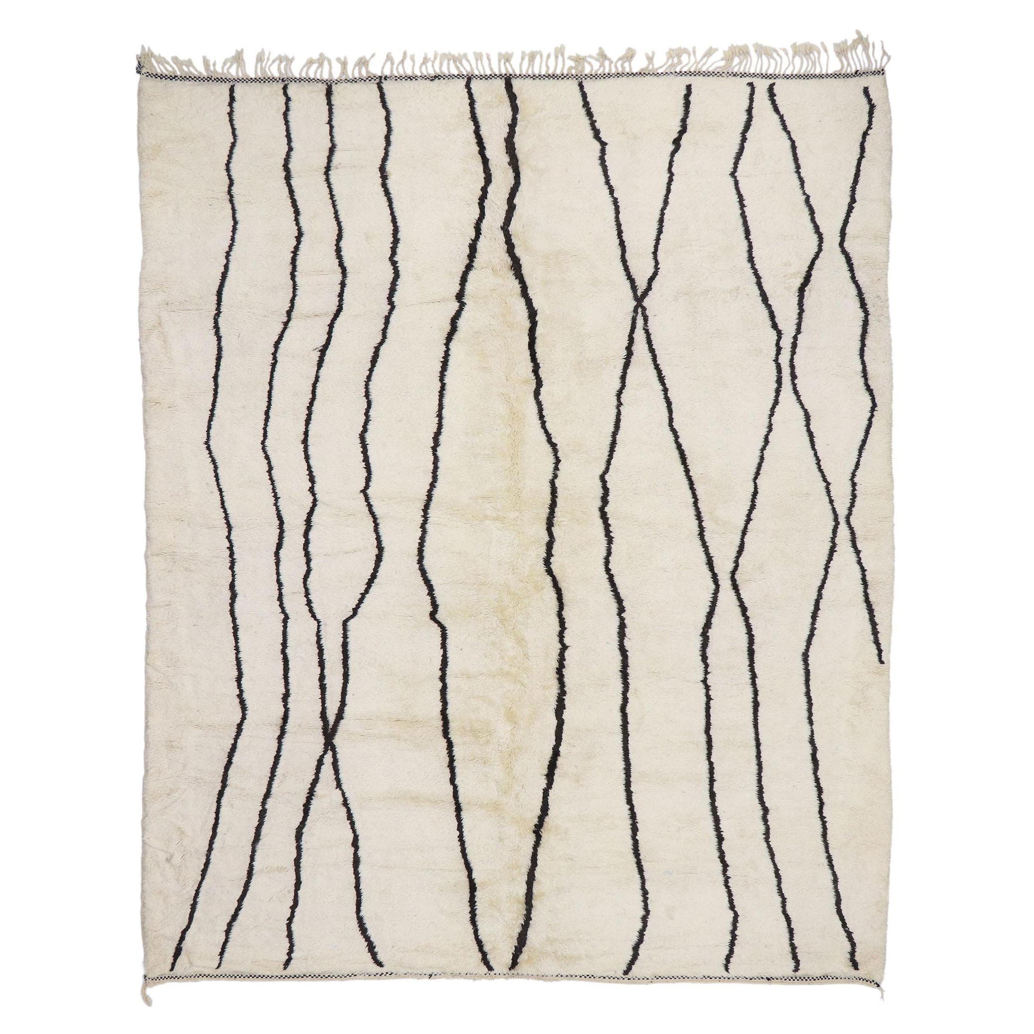 Authentic Berber Moroccan Rug, Nomadic Charm Meets Modern Luxe Style