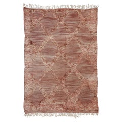 New Contemporary Berber Moroccan Souf Kilim Rug with Rustic Boho Style