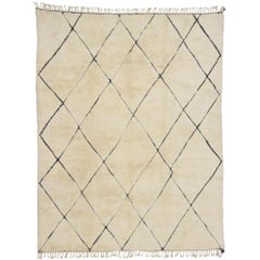 New Contemporary Berber Moroccan Rug with Minimalist Hygge Style 