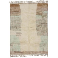 New Contemporary Berber Moroccan Rug with Bauhaus Style