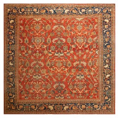 Antique Early 20th Century Persian Sultanabad Carpet ( 11' 6'' x 12' - 350 x 365 )