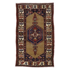 Antiker persischer Malayer-Teppich mit modernem Mid-Century Modern-Stil