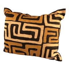 Large Graphic Kuba Cloth African Pillow