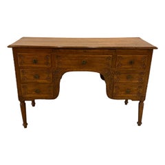 Used 18th Century Italian Provincial Carve Knee Hole Desk