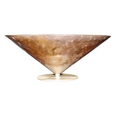 Vintage 'Bauhaus' Nickel Plated Brass Bowl Manner Christopher Dell