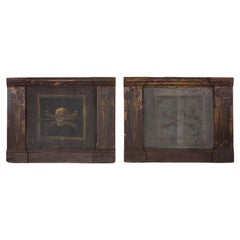 Pair of Italian Paintings from the 90's Representing a Vanity - F392 F393