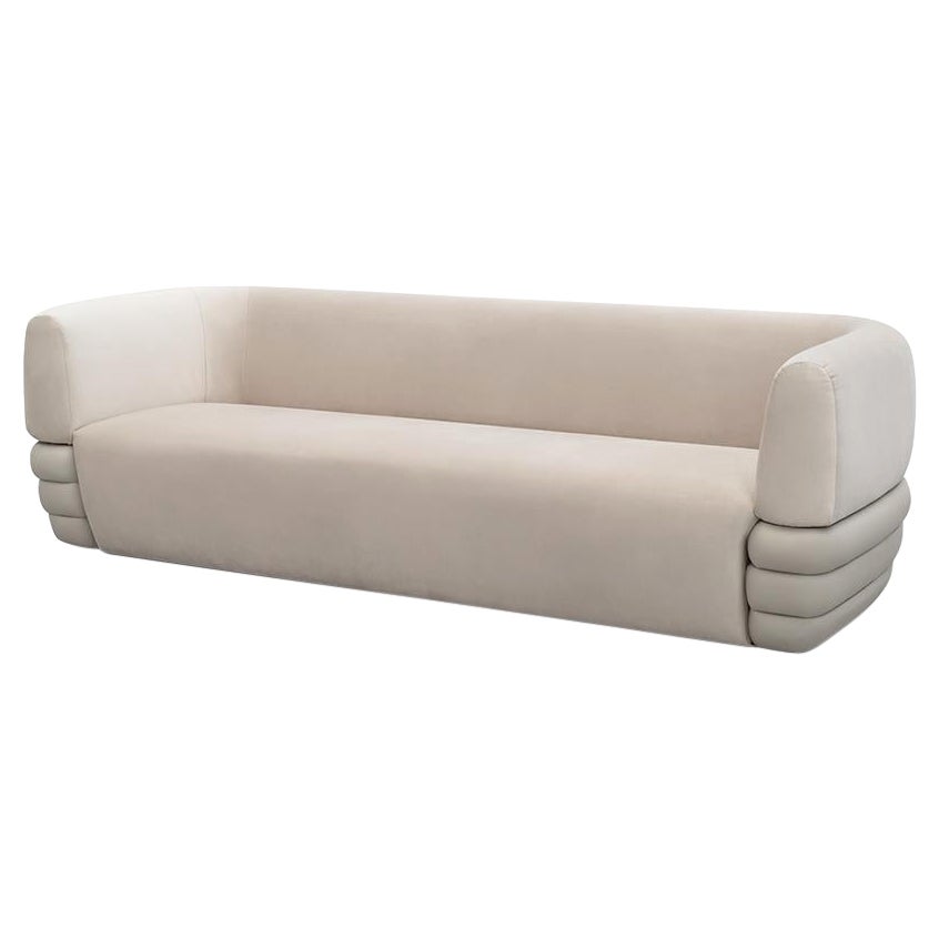 21st Century Carpanese Home Italia Upholstered Sofa Modern, Splendor 2p For Sale