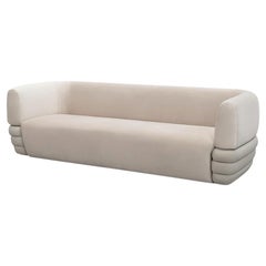 21st Century Carpanese Home Italia Upholstered Sofa Modern, Splendor 2p