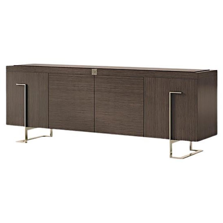 Carpanese Home Italia Sideboard des 21. Jahrhunderts mit Metallbeinen Modern, 7902