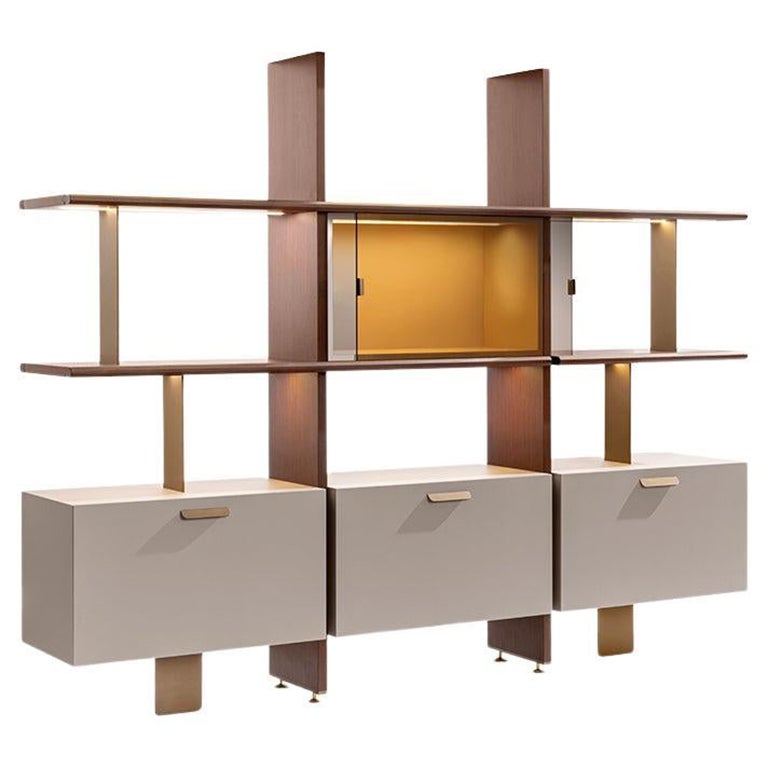 Carpanese Home Italia Wandschrank Modernes 21. Jahrhundert, Duo S im Angebot