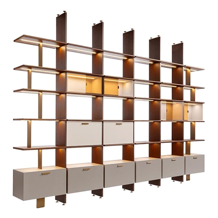 21st Century Carpanese Home Italia Wall Unit Modern, Duo XL For Sale