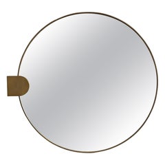 21st Century Carpanese Home Italia Mirror with Metal Plate Modern, Reflex M