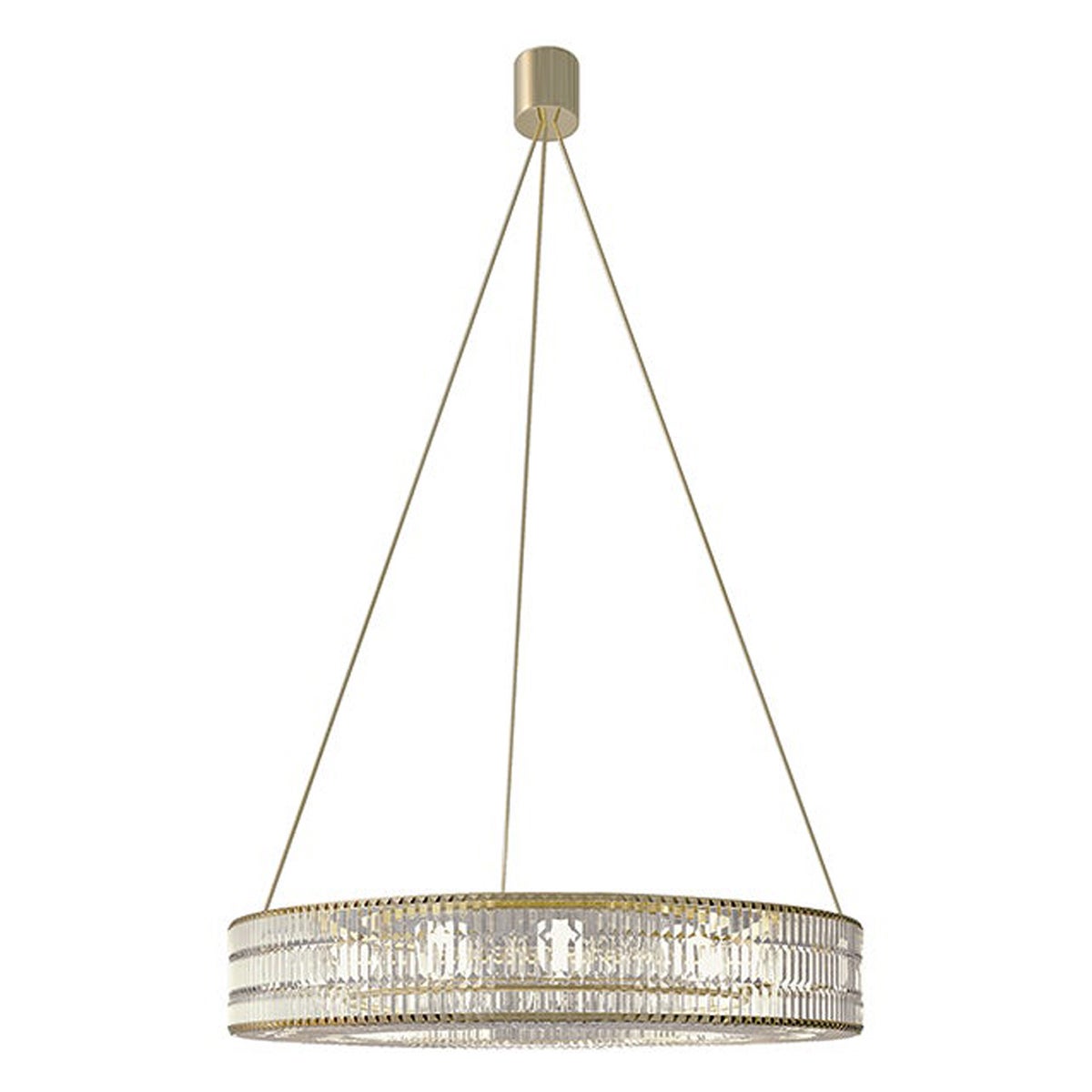 21st Century Carpanese Home Italia Crystal Ring Chandelier Modern, 7586