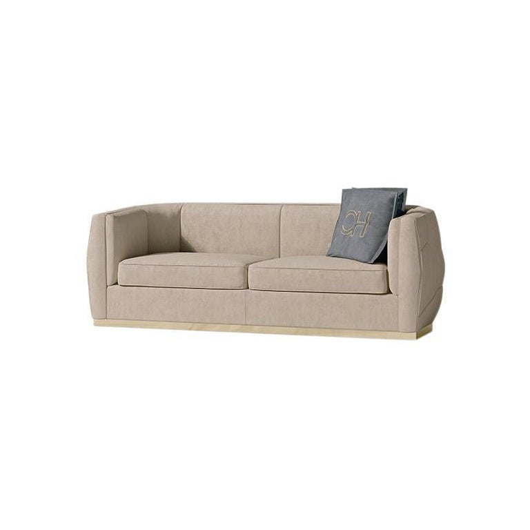 21st Century Carpanese Home Italia Sofa with Metal Base Modern, 7936 For Sale