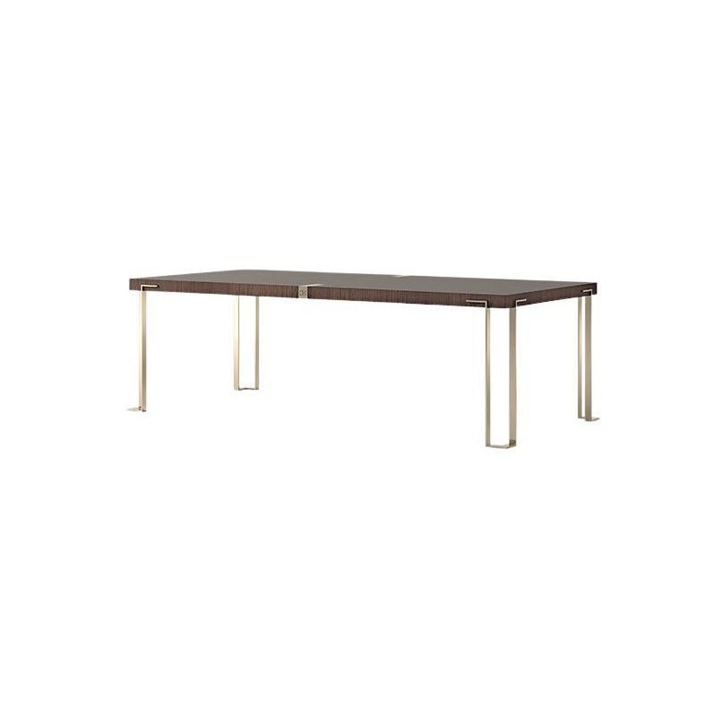 21st Century Carpanese Home Italia Table with Metal Legs Modern, 7953 For Sale