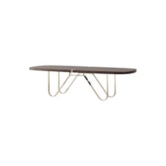 21st Century Carpanese Home Italia Table with Metal Base Modern, 7955