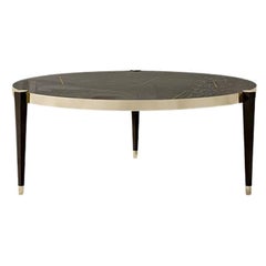 21st Century Carpanese Home Italia Coffee Table with Metal Details Modern, 7530
