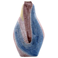 Marcello Fantoni, Italien, einzigartige Vase aus glasierter Keramik, 1960er Jahre