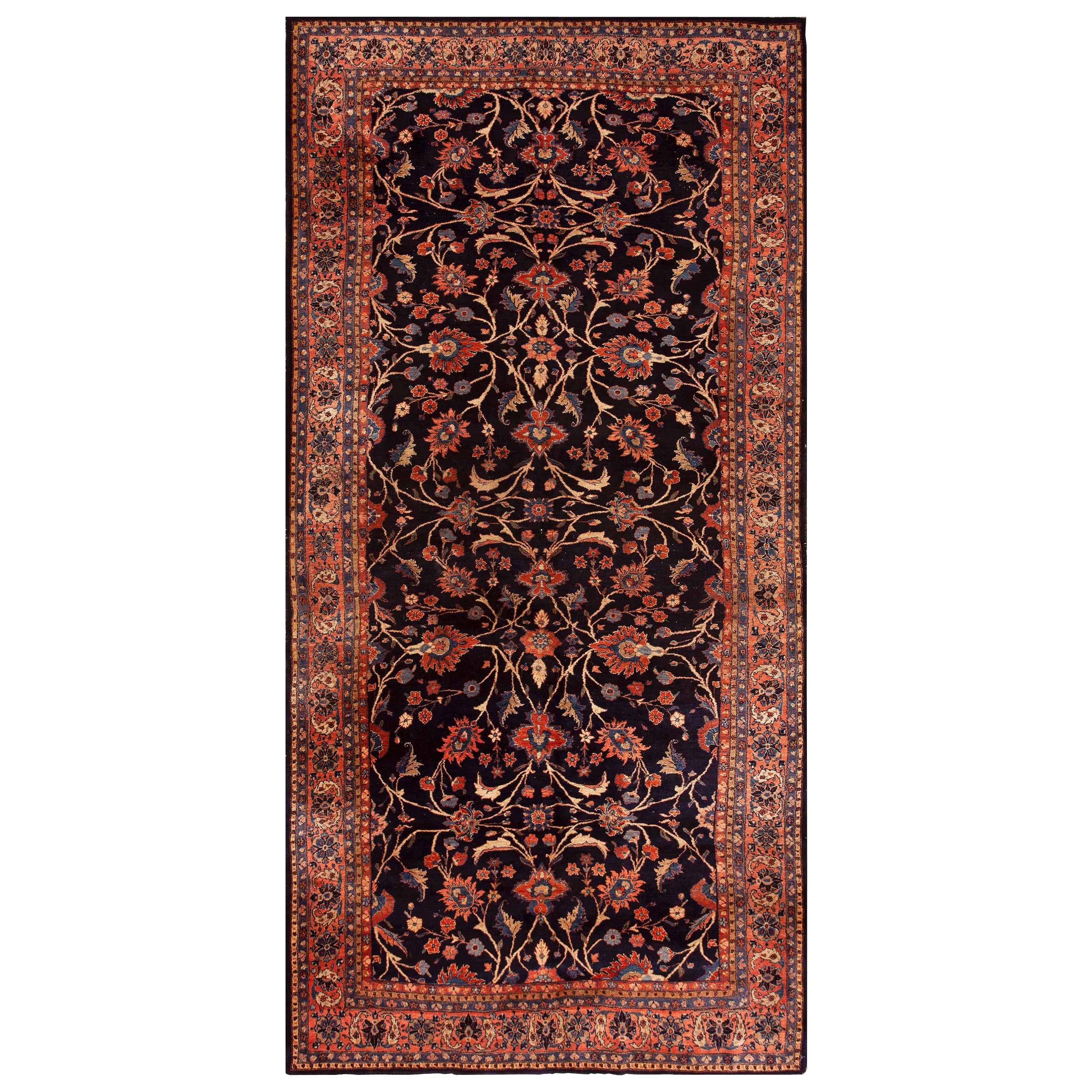 Antique Persian Sarouk Rug 7' 6'' x 15' 2'' For Sale