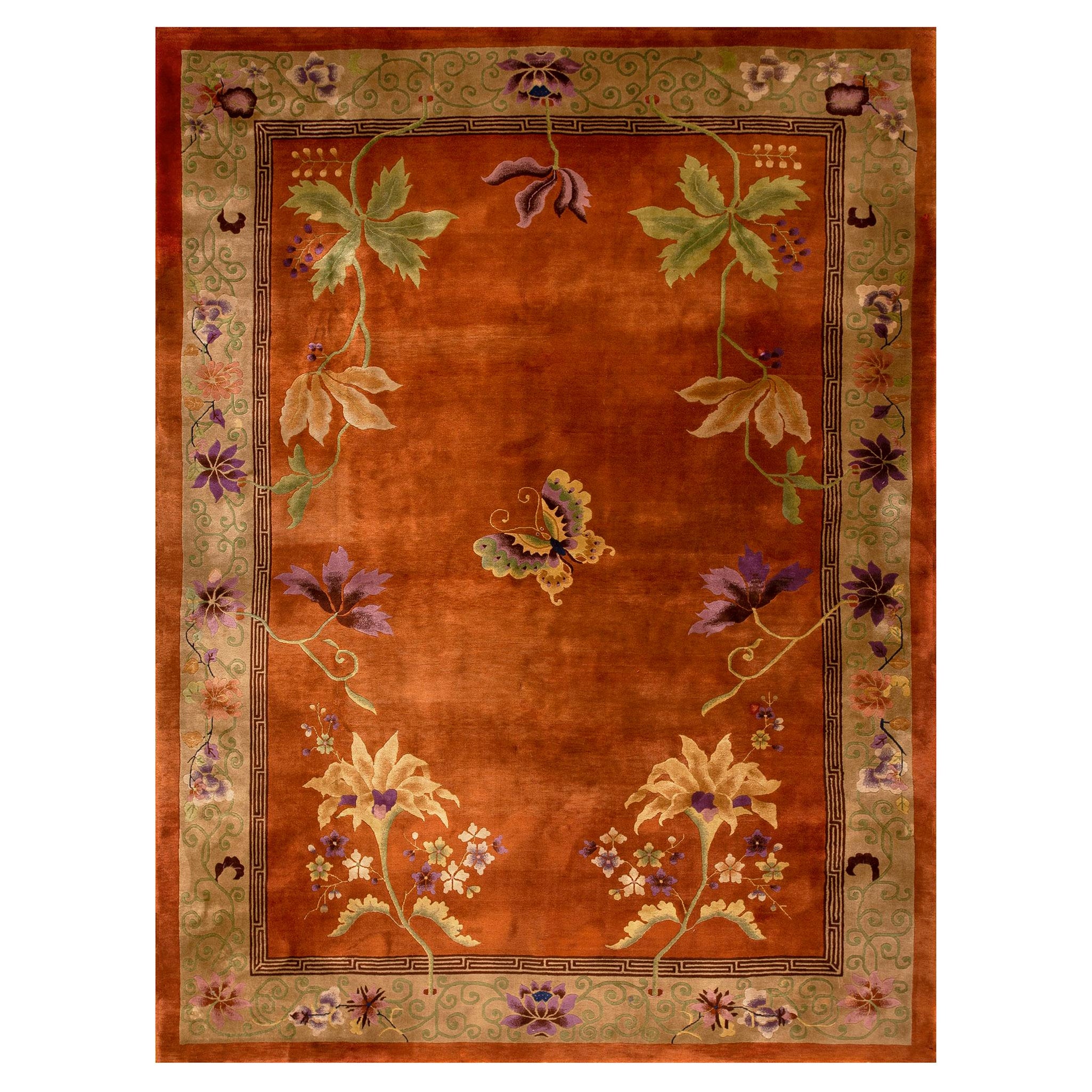 1920s  Chinese Art Deco Carpet ( 8'9'' x 11'6'' - 267 x 350 ) For Sale