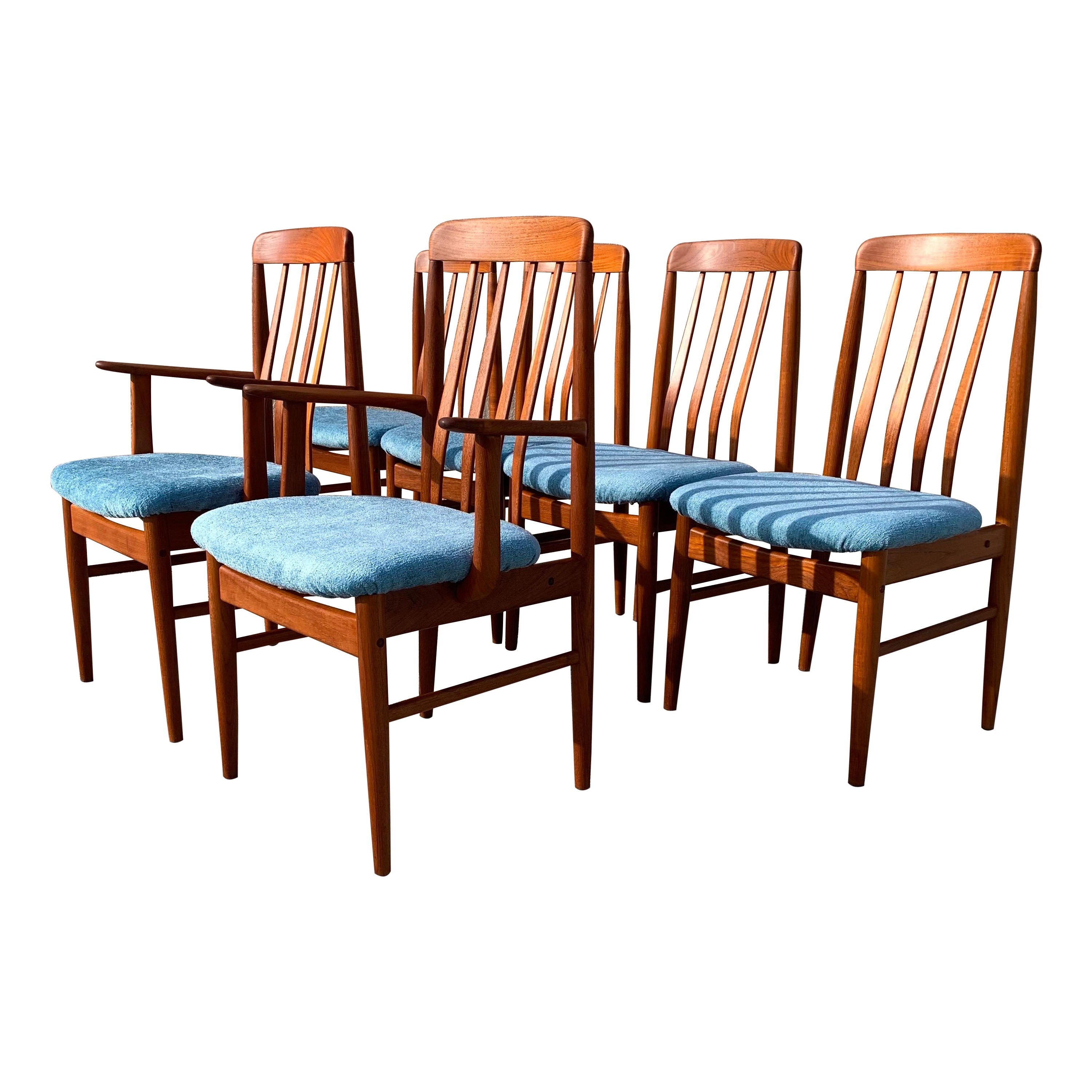 1970s Benny Linden Teak Dining Chairs, Set of 6