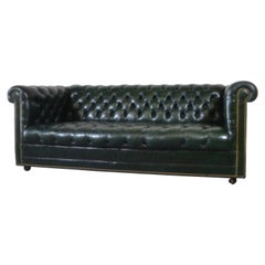 Retro Chesterfield Style Leather Sofa