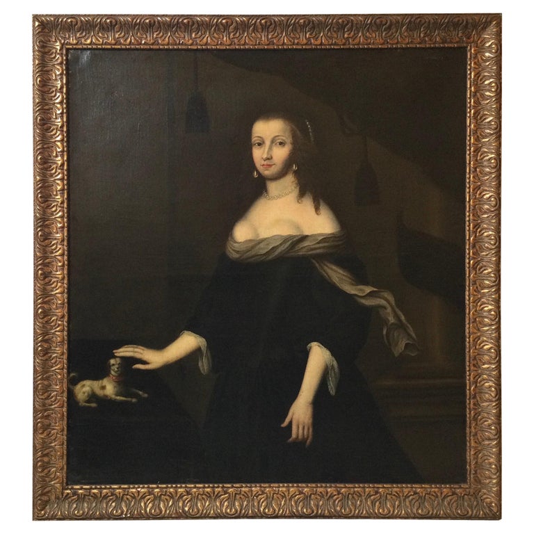18th Century Portrait of an Aristocratic Lady, England For Sale