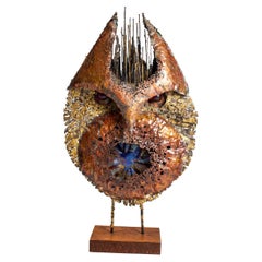 Escultura de búho brutalista a gran escala de James Bearden, de su "Serie animal"