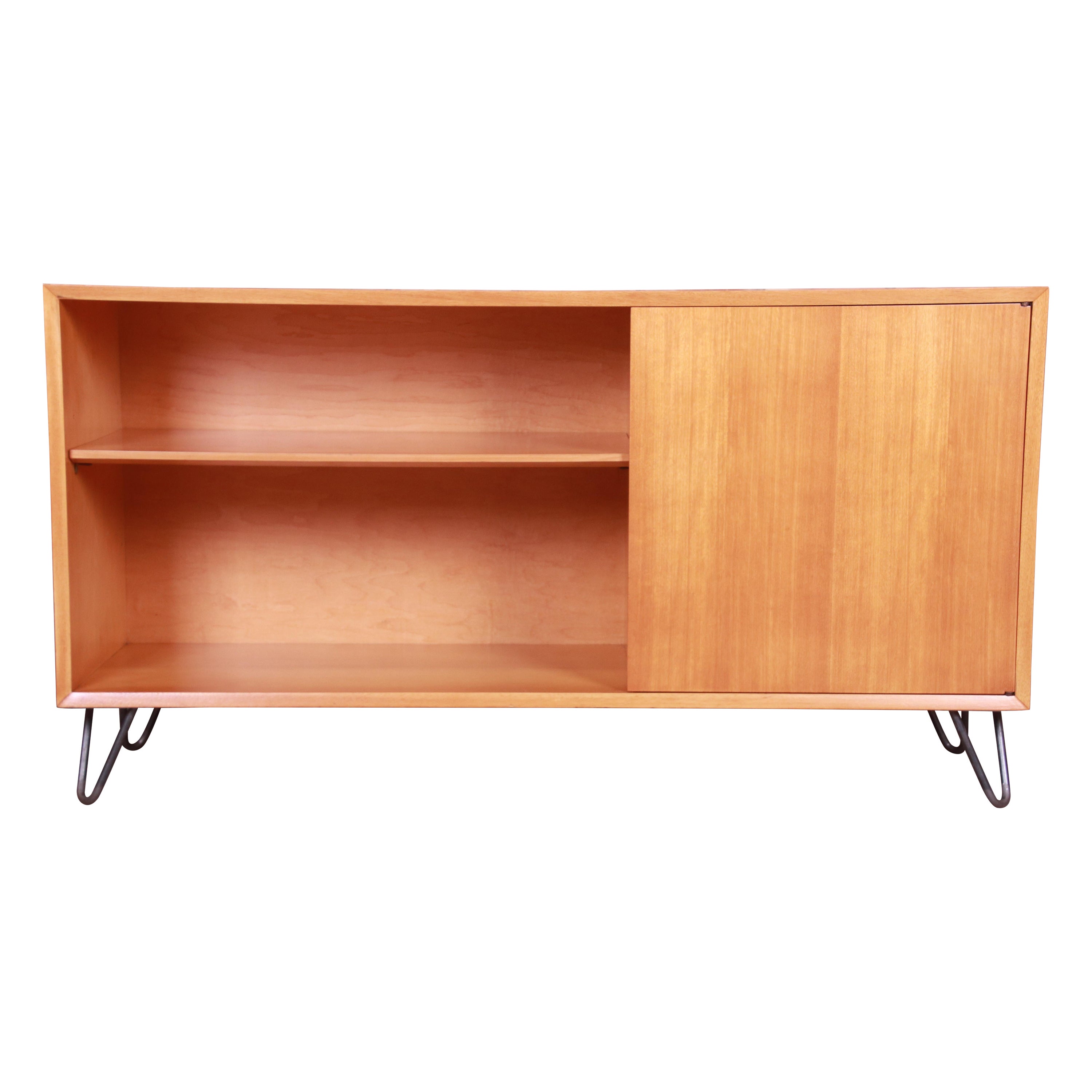 George Nelson for Herman Miller Primavera Wood Credenza or Bookcase,  Refinished For Sale at 1stDibs