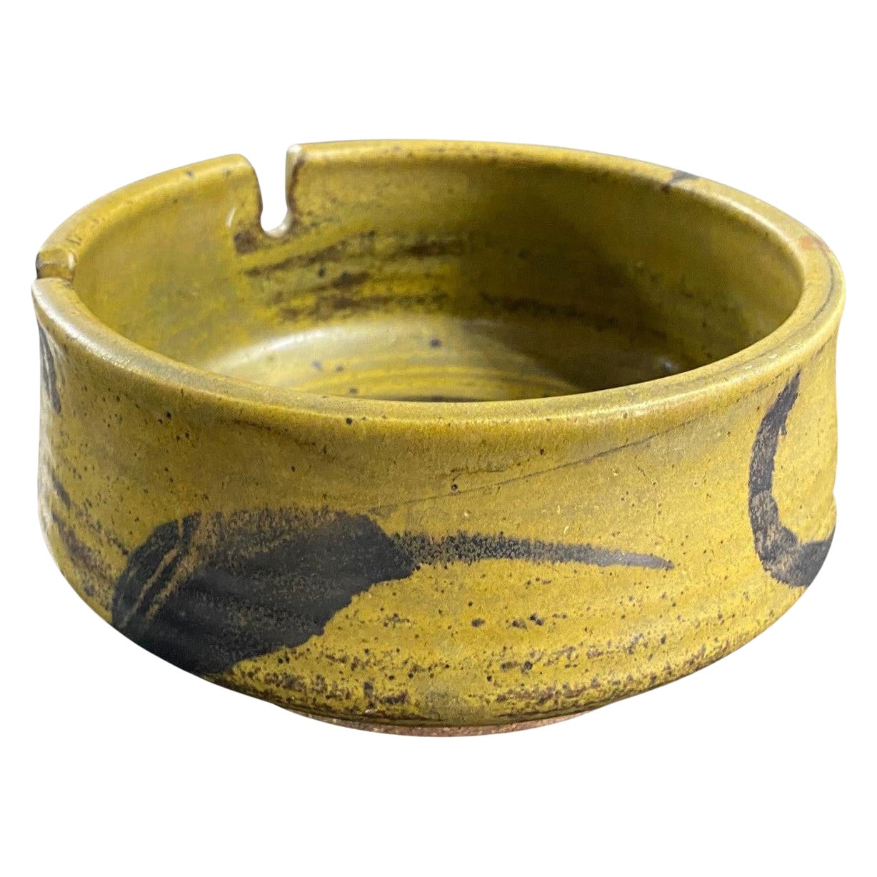 Joel Edwards Signed Mid-Century Modern California Studio Pottery Ceramic Bowl For Sale