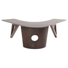 Sculptural Walnut Boomerang Coffee Table, 1950s