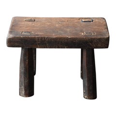 Antique Japanese Old Wabi-Sabi Little Wooden Stool /Chair/ Decoration Wooden Stand
