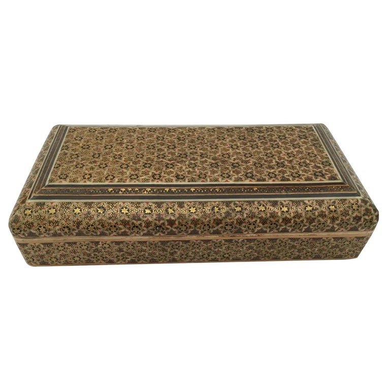 Vintage Gold Jewelry Box or Box Purse Arabian Nights 