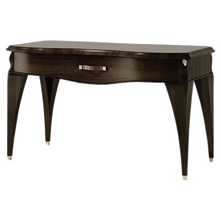 21st Century Carpanese Home Italia Console with Wooden Legs Neoclassic, 6667 For Sale