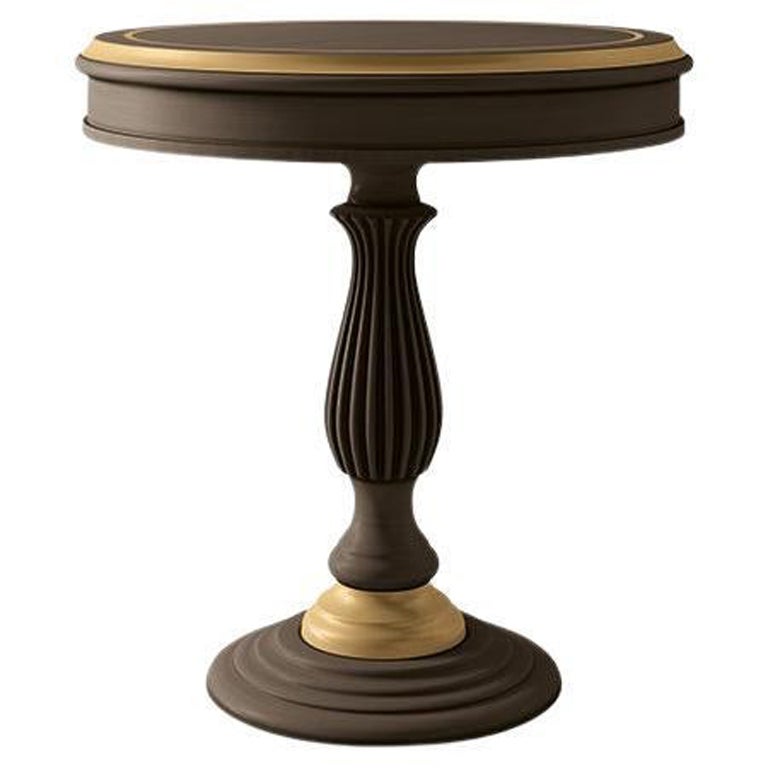 Table basse Carpanese Home Italia du 21e siècle avec bois néoclassique, 6230