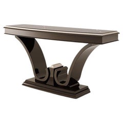 21st Century Carpanese Home Italia Console with Wooden Base Neoclassic, 6233